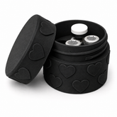 4 x Vial Heart Screw-Top Storage Container