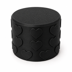 4 x Vial Heart Screw-Top Storage Container