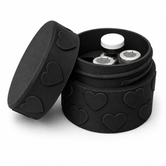 4 x Vial Heart Screw-Top Storage Container